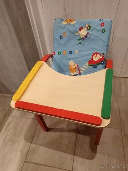 Dětská jídelní židlička dřevěná - 3