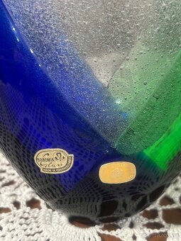 Váza hutní sklo František Špinar 1976 škrdlovice - 3