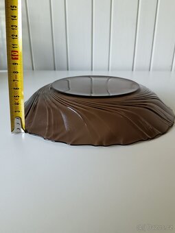 Talíř z kouřového skla - 3