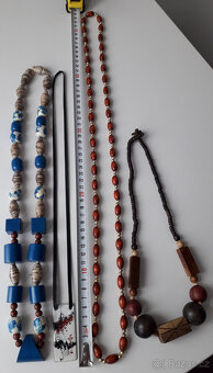 dřevěné korálky - náhrdelníky - 3