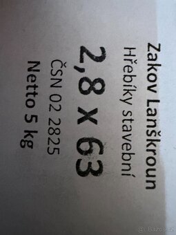 Hřebíky stavební-různé velikosti - 3