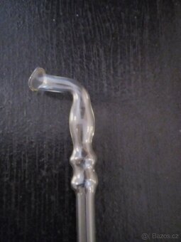 Skleněná fajfka, retro - 3