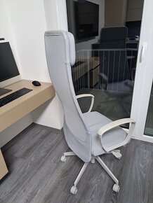 Kancelářská židle světle šedá - 3