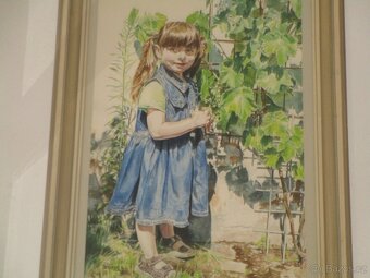 Dětský portrét podle fotografie-olejomalba - 3