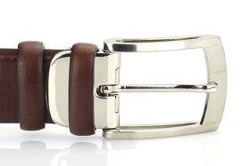 Pánský kožený opasek M3590 o šířce 3,5 cm - 3