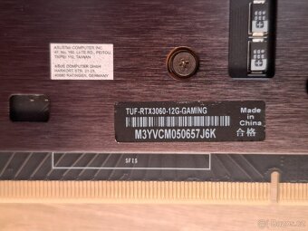 Prodám ASUS RTX 3060 12GB - 3
