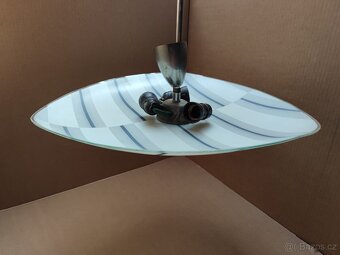Závěsný designový skleněný lustr - 3