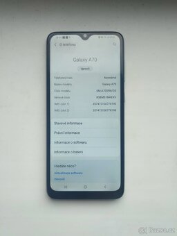 Samsung Galaxy A70 bílá + zdarma nabíječka, kabel a kryt - 3