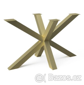 ZÁKLADNA STOLU PAVOUK 72 cm Černá, Kovová noha 120/60 cm - 3