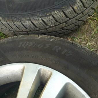 Zimní kola 4x100 r15 Opel Top Stav - 3