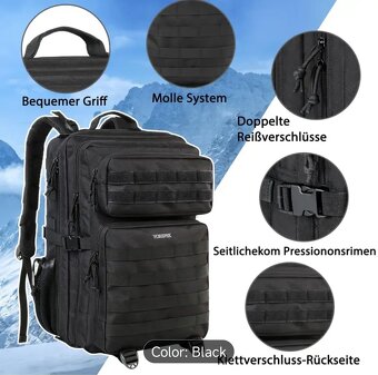 Taktický batoh 45l - 3