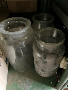 Historické zavařovací sklenice se skleněným víkem - 3