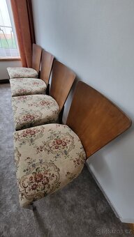 židle set 4 židlí  H-214  Halabala - 3