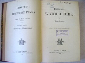 Sbírka starožitných německých knih Fyzika technika - 3