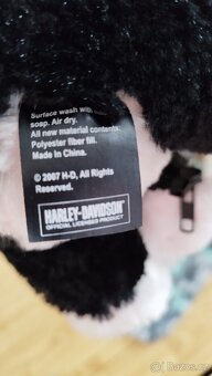 Harley Davidson maskot plyšový pes - 3