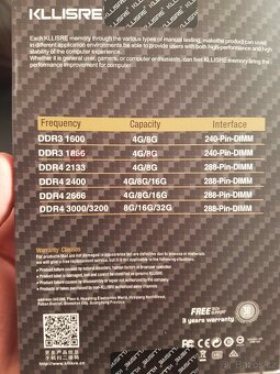 Paměť 16GB DDR3 1600 Kit KLLISRE - 3