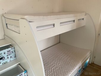 ✅ Dětská dvoupatrová postel | včetně roštů a matrací - 3