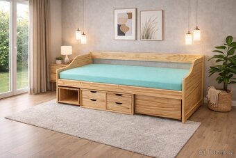 Multifunkční postel z masivu NOVÁ - 3