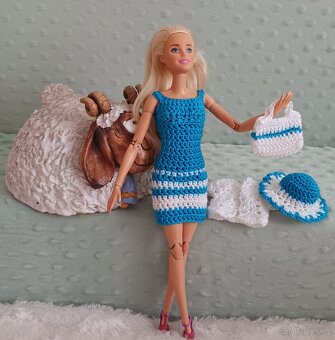 Barbie - obleček modrý - 3