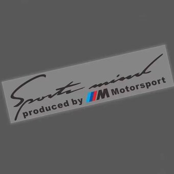 Sport mind produced by ///M Motorsport nálepka - 3