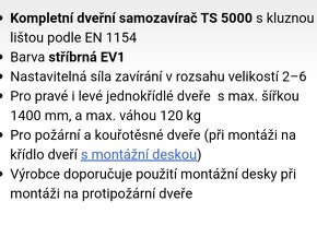 Prodám GEZE TS 5000 - 3