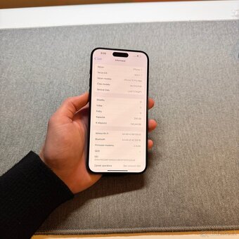 APPLE IPHONE 15 PRO MAX 256GB - MODRÝ TITAN, 100% BATERIE - 3