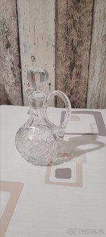 Krásná Karafa křišťálová broušená mašle - 3