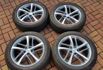 ALU kola MG HS 5x112 R18 pneu 235/50/18 zánovní sada - 3