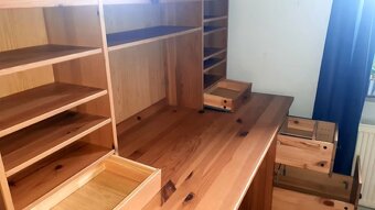 Psací stůl IKEA - masivní dřevo, borovice - 3