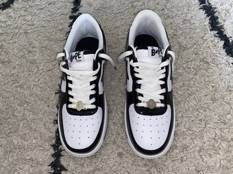 BAPE Bapesta Black/ White - Velikost 43 NOVÉ - 3