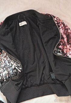 DÍVČÍ BUNDA S FLITRY - H&M - 12-13 let, 158 cm - 3