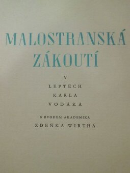 Malostranská Zákoutí - KAREL VODÁK - 12 Kusů Originál Leptů - 3