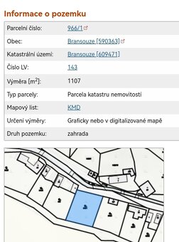 Stavební pozemek v k. ú. Bransouze (Třebíč) - 3
