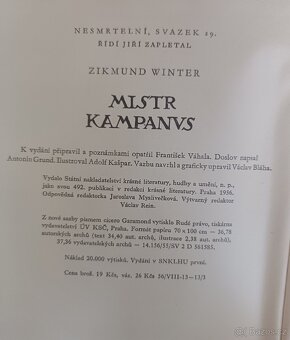 Mistr Kampanus – Zikmund Winter (edice Nesmrtelní - 3
