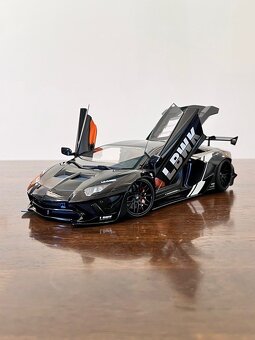 1/18 Autoart Lamborghini Aventador LB-Works Black - 3