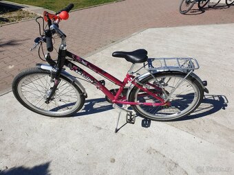 Prodám Dětské KOLO 24'' PUKY RŮOVÉ a MODRÉ JAK NOVÉ - 3