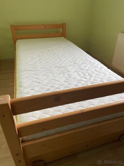 Postel z masivu 90x200 - 3