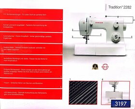 Šicí stroj Singer,nový nepoužitý, Německo, 3r.zár. - 3