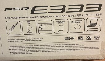 KLÁVESY KEYBOARD YAMAHA PSR E333 - 3