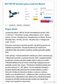 Bosch GST85PE, Profi kmitací pila - 3