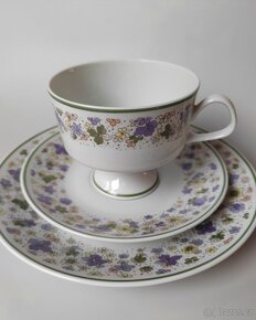 Krásná porcelánová čajová sada/trio Lichte Porzellan - 3