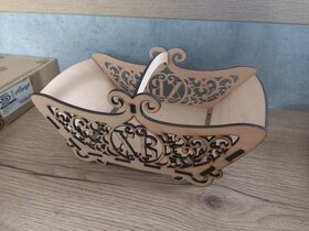 Košík dřevěný / překližka - 3