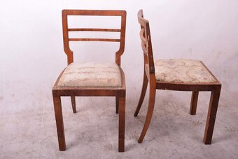 Sada 6 Art Deco židlí z 30.40. let Čechy - K - 3