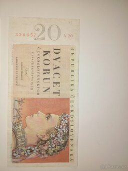 BANKOVKY 20 KČS 1949, 1. VYDANÁ SÉRIE A - 3
