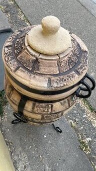 Exkluzivní tandoor „Fénix“ 60l s odklápěcí víkem - 3