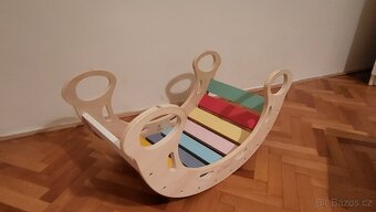 Montessori dřevěná houpačka / klouzačka eliNeli - 3