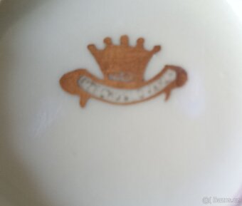 Starožitná žlutá porcelánová konvice (mléčenka) - 3