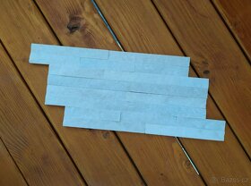 Obklad-přírodní kámen bílý 40x10cm - 3