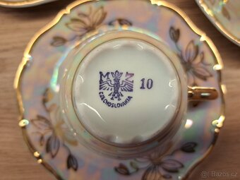 Čajový set Moritz Zdekauer Czechoslovakia - 3