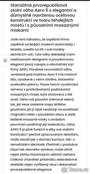 Prvorepubliková váha Aero 5 - 3